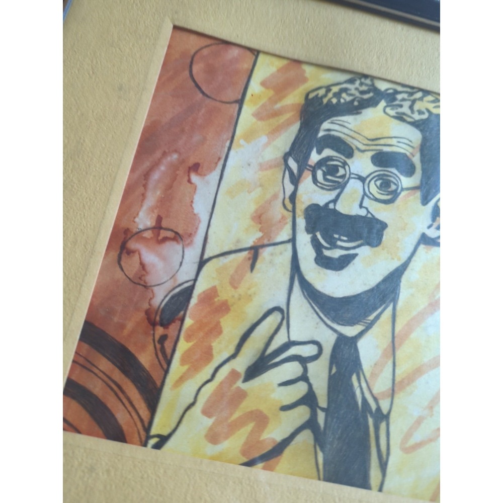 Vintage 1979 Joel Washington Original Sketch Caricature Groucho Marx - Picture 2 of 9